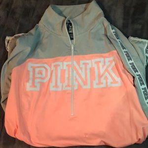 VS PINK quarter zip in large